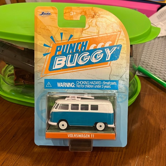 Jada Punch Buggy Slug Bug Volkswagen T1 Van Bus Surfboard Surf X 2 - Picture 2 of 10